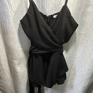 Better Be Black Wrap Jumpsuit